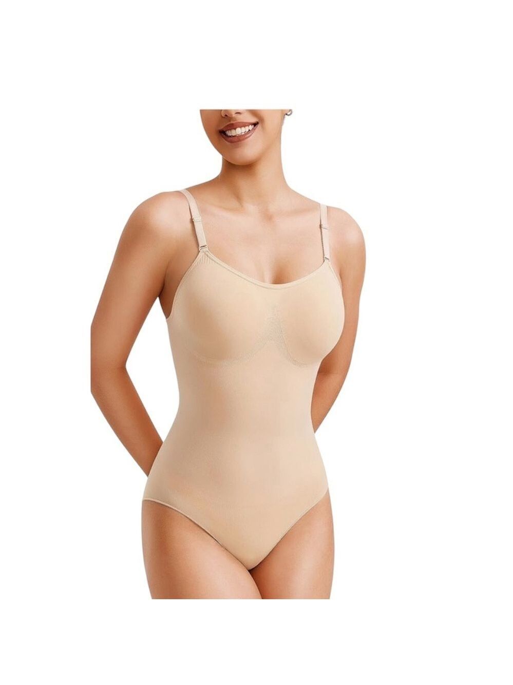 Seamless Tan Bodysuit Large